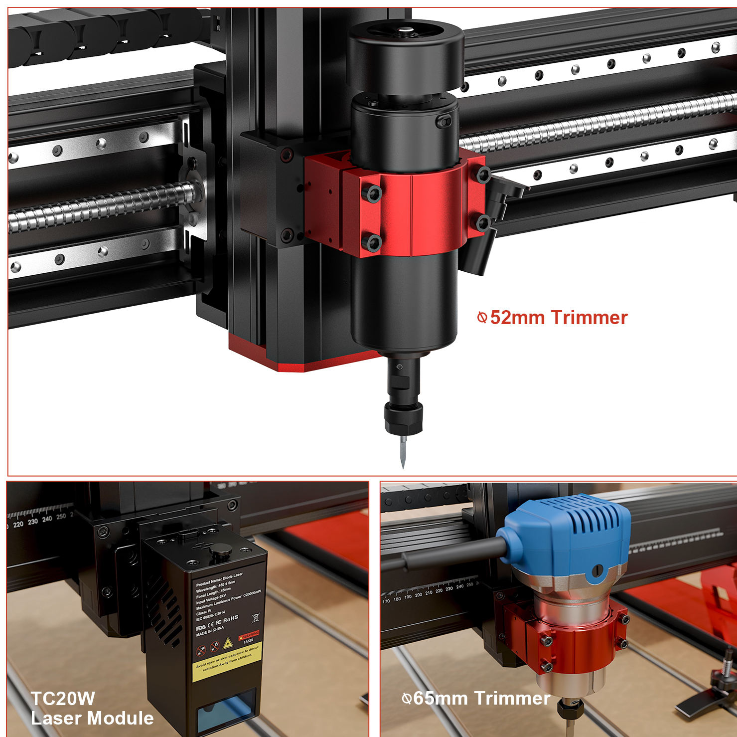 TTC6050 Desktop CNC Wood Engraving Machine Product Specifications - Image 3